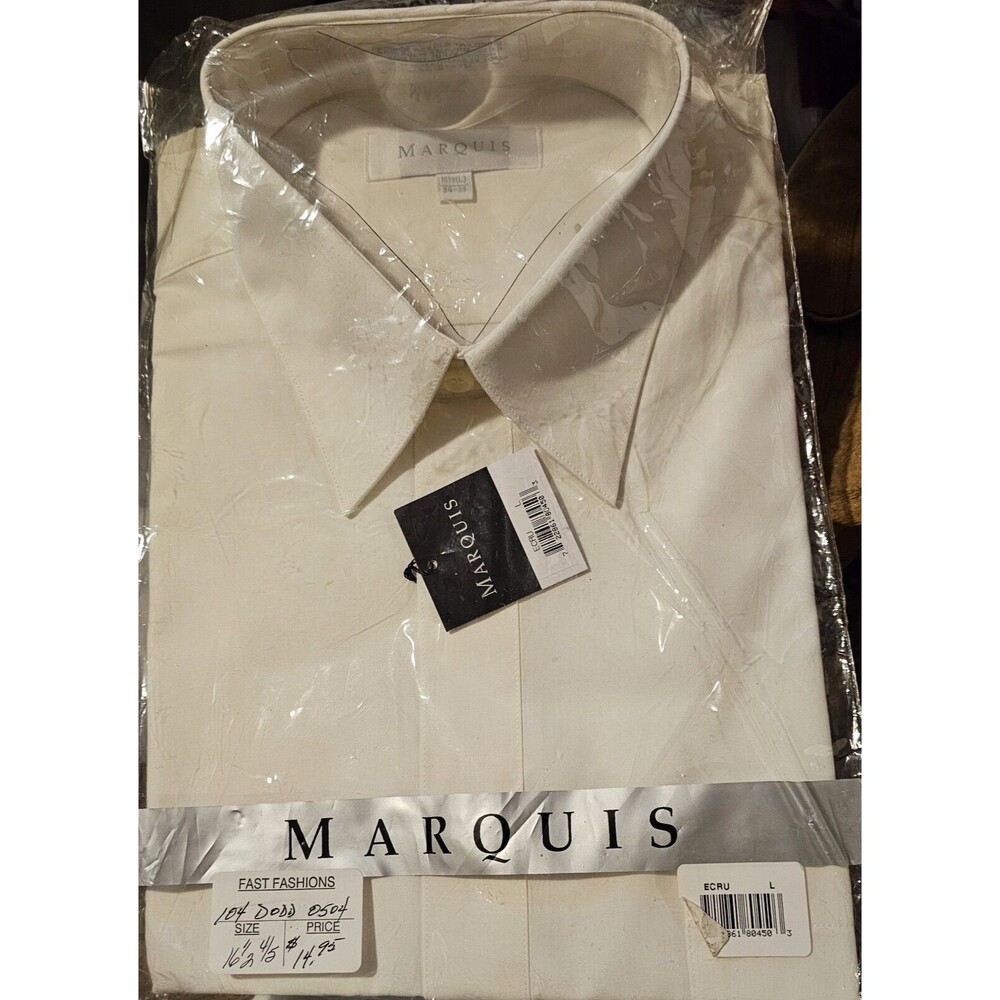 Marquis Men's White Classic Fit Dress Shirt $29.99